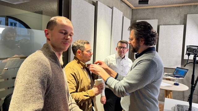 Vi gør klar i studiet